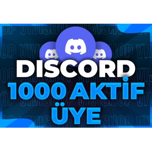  Online Discord 1000 AKTİF Sunucu Üyesi  724  Teslimat